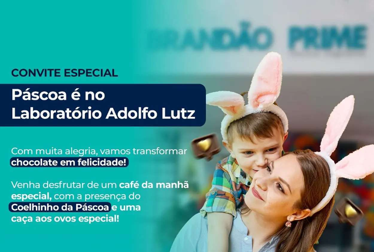 Páscoa é no Laboratório Adolfo Lutz